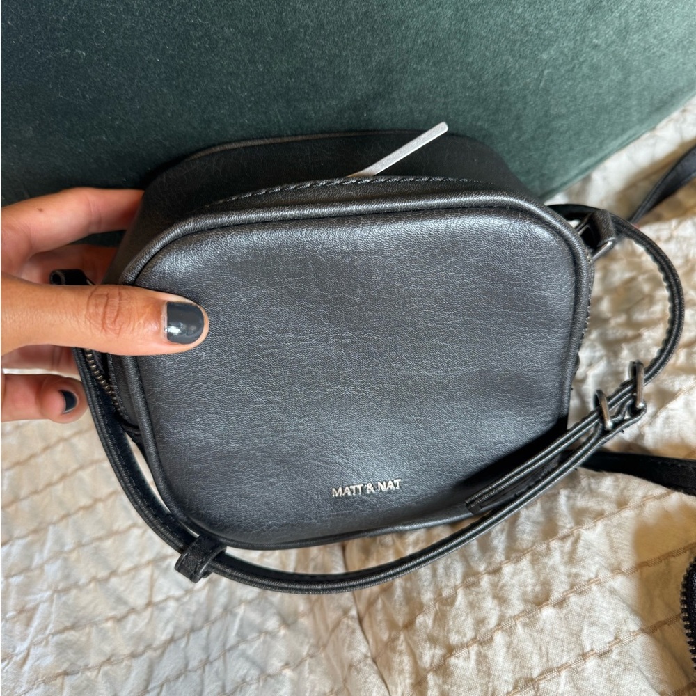 Matt & Nat vegan leather Black Crossbody Bag